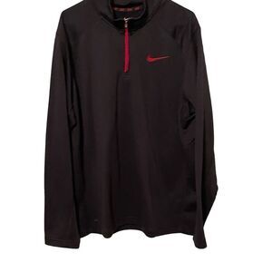 Nike Therma-Fit Men's Black Long-Sleeve Quarter Zip Basic Jacket Extra Large